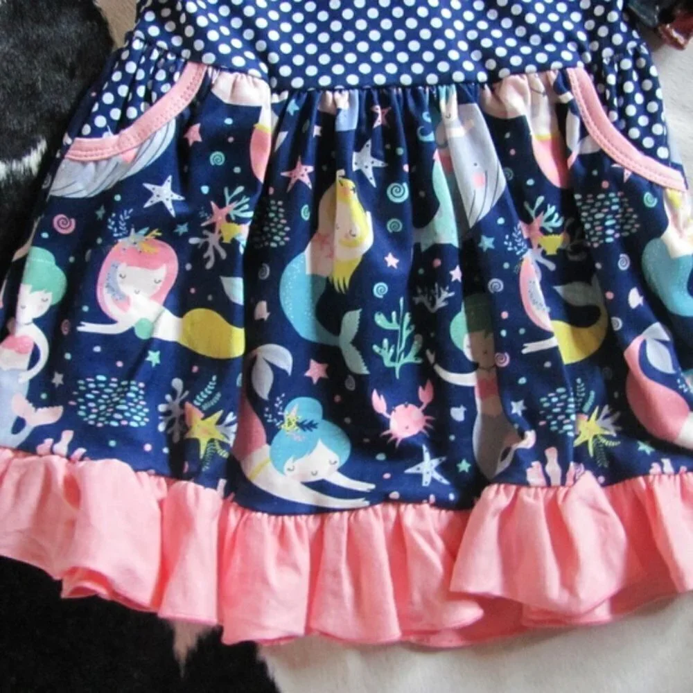 MERMAID & POLKA DOT DRESS BRAND NEW